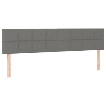 Hoofdborden 2 st 100cm | Donkergrijs | Retourdeal 54% Kor..., Eenpersoons, Klassiek, Ophalen of Verzenden, Overige maten