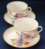 Nymphenburg - Koffie- en theeservies (4) - Hand-Painted Tea
