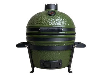 BASTE kamado bbq small - 16 inch - Olijfgroen, Tuin en Terras, Houtskoolbarbecues, Verzenden, Nieuw