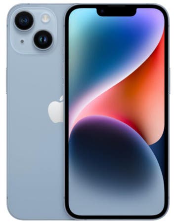 Refurbished iPhone 14 128GB Blauw, Verzenden, Nieuw
