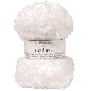 Go Handmade Couture - 17416 Pure White - Harig Pluchegaren, Ophalen of Verzenden, Nieuw