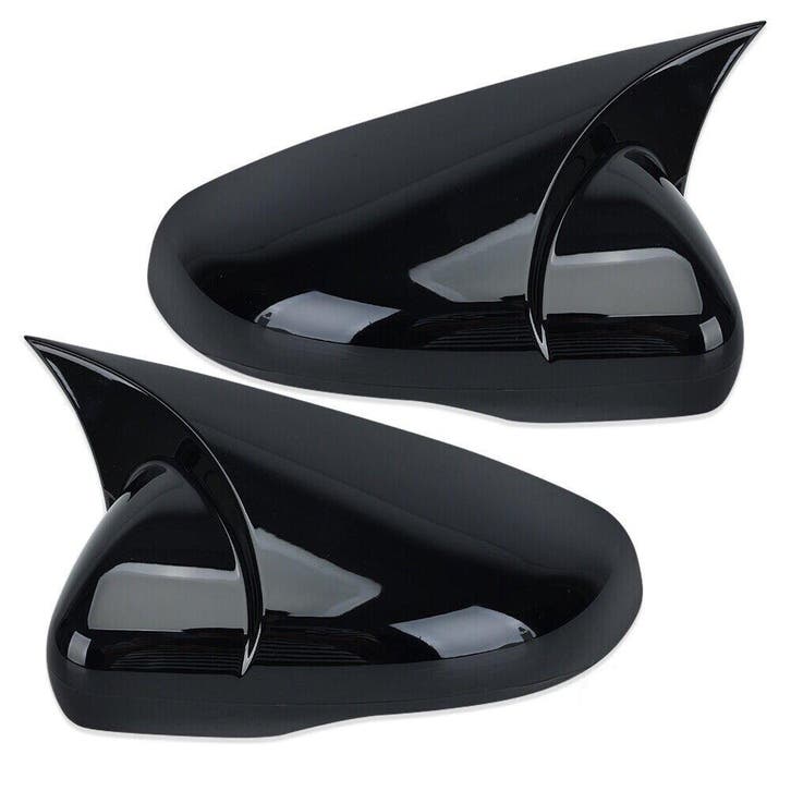 EVO Spiegelkappen Glans Zwart VW Golf 6 RL031, Auto-onderdelen, Carrosserie en Plaatwerk, Nieuw, BMW, Links, Rechts