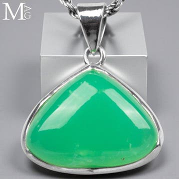 Eersteklas Groene Appel Chrysoprase GEM Krysoprase - Hoogte: