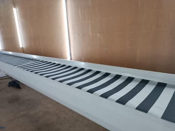 EXTREEM Voordelige Elektrische Zonneschermen met NIEUWE Doek, Elektrisch, Zo goed als nieuw, 250 cm tot 450 cm, Knikarmscherm
