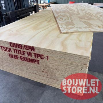 Underlayment 18 mm | 4 mm platen TG2 | plaat rechte kanten, Ophalen of Verzenden, Nieuw, Hout, Minder dan 20 mm
