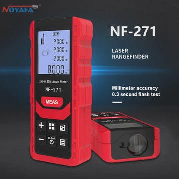 Noyafa NF-271 Laser Afstandsmeter - Precisie tot 80m, Verzenden, Nieuw