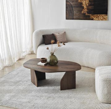 Asir 552NOS2569 Salontafel Walnoot van 119 voor 69, 50 tot 100 cm, Nieuw, Overige vormen, 5 – 50