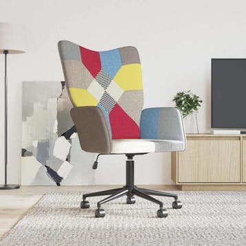 vidaXL Relaxstoel patchwork stof, Verzenden, Nieuw