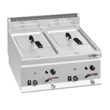 GGM Gastro | Dubbele gasfriteuse - 8+8 liter - 13,2 kW - |, Witgoed en Apparatuur, Frituurpannen, Verzenden, Nieuw