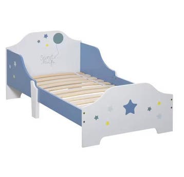 Kinderbed +3 Jaar met Sterrenprint en Zijrails, Kinderen en Baby's, Kinderkamer | Bedden, Verzenden, Nieuw