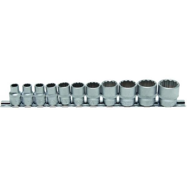 Doppenset 3/8 11-delig twaalfkant INCH MATEN BGS, Auto diversen, Autogereedschap, Nieuw, Verzenden