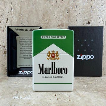 Zippo - Marlboro Green Pack Design - Zonder minimumprijs -, Verzamelen, Nieuw