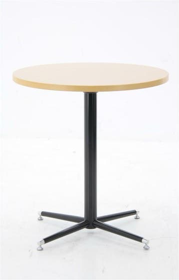 Bijzettafel rond diam. 70cm - donker beuken - zwart, Ophalen of Verzenden, Gebruikt