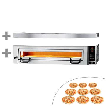 GGM Gastro | Elektrische pizzaoven Power - 9x Ø34cm - 400V -, Onderbouw afzuigkap, Verzenden, Nieuw, Motor