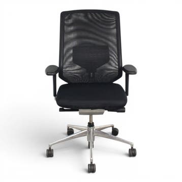 Vitra MedaPro bureaustoel, zwart-chrome, Huis en Inrichting, Bureaustoelen, Ophalen of Verzenden, Ergonomisch, Gebruikt