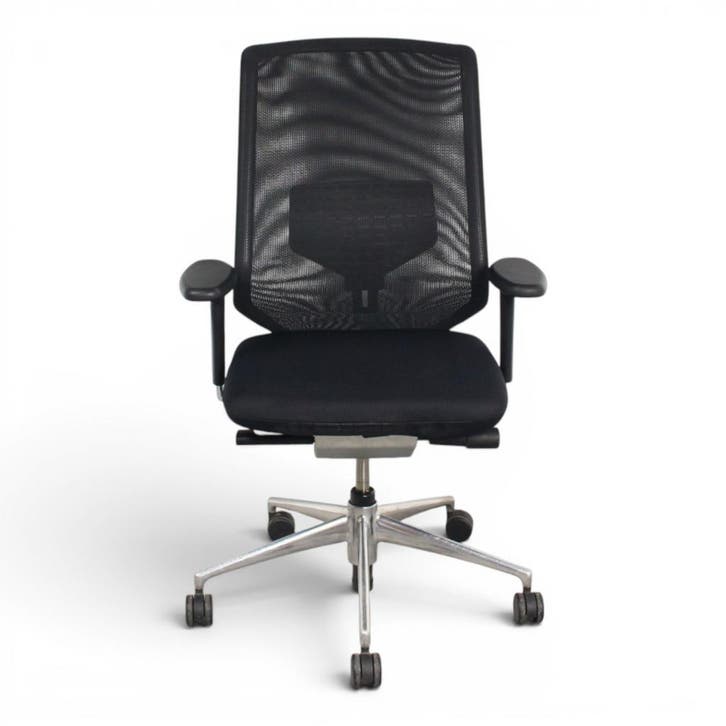Vitra MedaPro bureaustoel, zwart-chrome, Huis en Inrichting, Bureaustoelen, Gebruikt, Ergonomisch, Ophalen of Verzenden