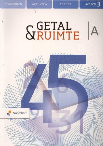 9789001737610 Getal  Ruimte deel 3 havo a wiskunde uitwer..., Verzenden, Zo goed als nieuw