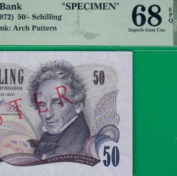 Oostenrijk. - 50 Schilling - 1970 (ND 1972) - Specimen -