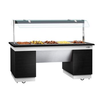 GGM Gastro | Buffet warmhoud DUBLIN - 2000mm - met |, Verzenden, Nieuw in verpakking