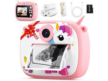 Veiling - kindercamera met afdrukfunctie 1080p - 32GB SD-kaa, Gebruikt