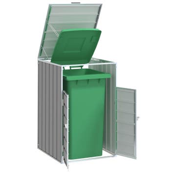 vidaXL Containerberging voor 1 container 72x81x115 cm staal, Verzenden, Nieuw