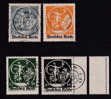 Duitse Rijk 1920 - Plaatfout: Apostrof voor D Gekeurd:, Gestempeld
