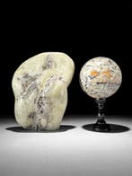 Geen reserveprijs - C-Wonderful paar onyx Vrije Vorm &