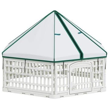 Hondenspeelpen Wit XL | Tweedekansje | OP=OP, Dieren en Toebehoren, Hondenkennel, 110 cm of meer, 65 tot 100 cm, Ophalen of Verzenden