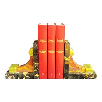 Boekensteunen (2) - Marmer, Onyx