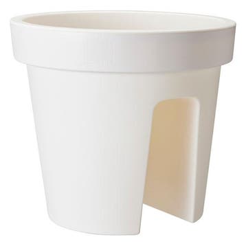 Balkon bloempot | Ecken & Kanten | Ø 28 cm (Wit), Verzenden, Nieuw