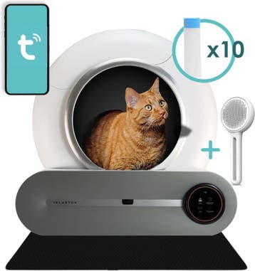 Opzoek naar een Automatische kattenbak? Nu bij Retourkoop-nl, Dieren en Toebehoren, Ophalen of Verzenden, Zelfreinigend, Zo goed als nieuw
