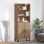 vidaXL buffetkast 2 pcs Artisan Eiken Bewerkt hout, Huis en Inrichting, Kasten | Buffetkasten, Minder dan 50 cm, Verzenden, Nieuw