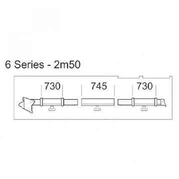 Thule clamping profile 6 series 2,50 RH, Ophalen of Verzenden, Nieuw, Thule