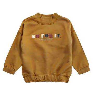 Sweater -- Beatriz - 98/104 / Bruin, Verzenden, Nieuw