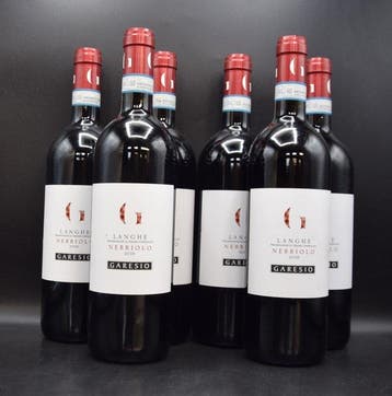2019 Garesio, Nebbiolo - Langhe DOC - 6 Flessen (0.75 liter), Nieuw