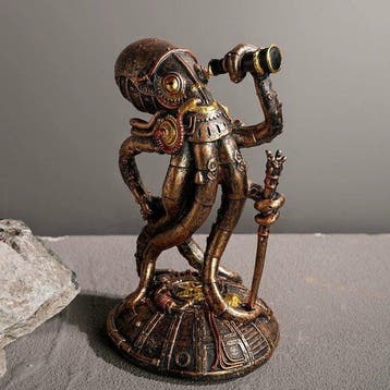 Steampunk Mechanical Octopus Traveler Ornament - Beeldje,