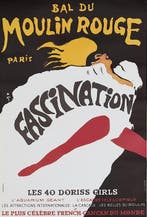 René Gruau - BAL DU MOULIN ROUGE - FASCINATION - Jaren 1980