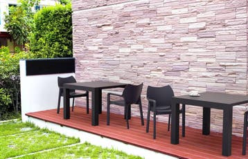Tuintafel - Vegas - Wit - Uitschuifbaar 100/140 cm, Verzenden, Nieuw