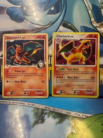 Pokémon - 2 Card - Charizard Foil - Diamond & Pearl -, Nieuw