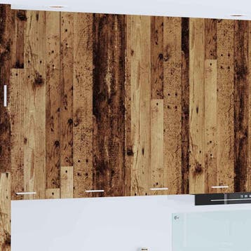 vidaXL Hangkast met opslag Oudhout 80 x 31 x 100 cm Bewerkt, Verzenden, Nieuw, Bruin