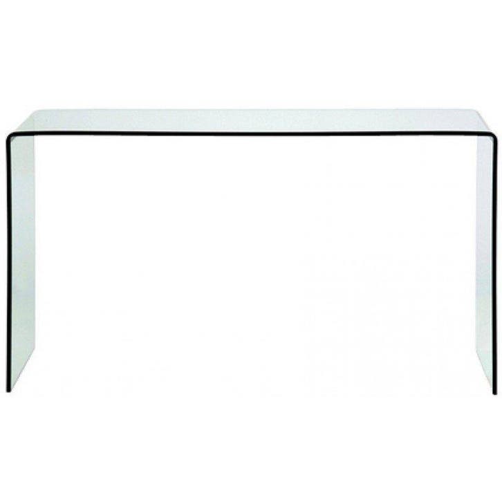 *WOONWINKEL* Kare Design Clear Club Sidetable Gebogen Glas, Huis en Inrichting, Tafels | Sidetables, Nieuw, Verzenden
