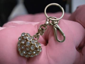 Kathy van Zeeland Luxe Tas- Sleutel Hanger met Strass gou..., Ophalen of Verzenden, Nieuw, Bedel