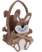 Paastasje/mandje Haas met grappig kuifje, Verzenden, Nieuw, Versiering, Pasen