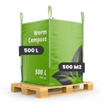 Wormenmest - Vermicompost (Bigbag 500 Liter – voor 500m2), Verzenden, Gehele jaar, Volle zon