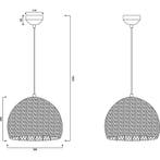 LED Hanglamp - Hangverlichting - Trion Rampa - E27 Fitting -, Ophalen of Verzenden, Nieuw, Metaal