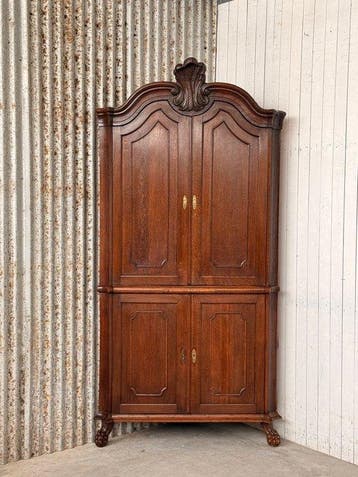 Hoekkast - Hoekkabinet, hoekkast, cornercabinet - Eik -