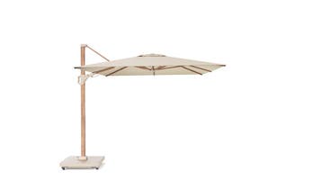 Challenger T2 premium parasol 350x260 cm teak champagne, Tuin en Terras, Ophalen of Verzenden, Nieuw