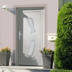 vidaXL Voordeur 88x200 cm PVC wit, Doe-het-zelf en Verbouw, Deuren en Horren, Verzenden, Nieuw