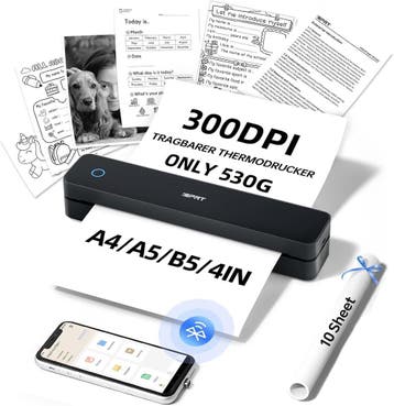 Mobiele Printer A4 300DPI | Compact | Laatste Stuk!, Computers en Software, Zwart-en-wit printen, Printer, Ophalen of Verzenden