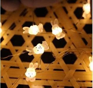 LED Lampjes Konijntjes 20 lampjes 2 meter excl batterijen, Ophalen of Verzenden, Nieuw